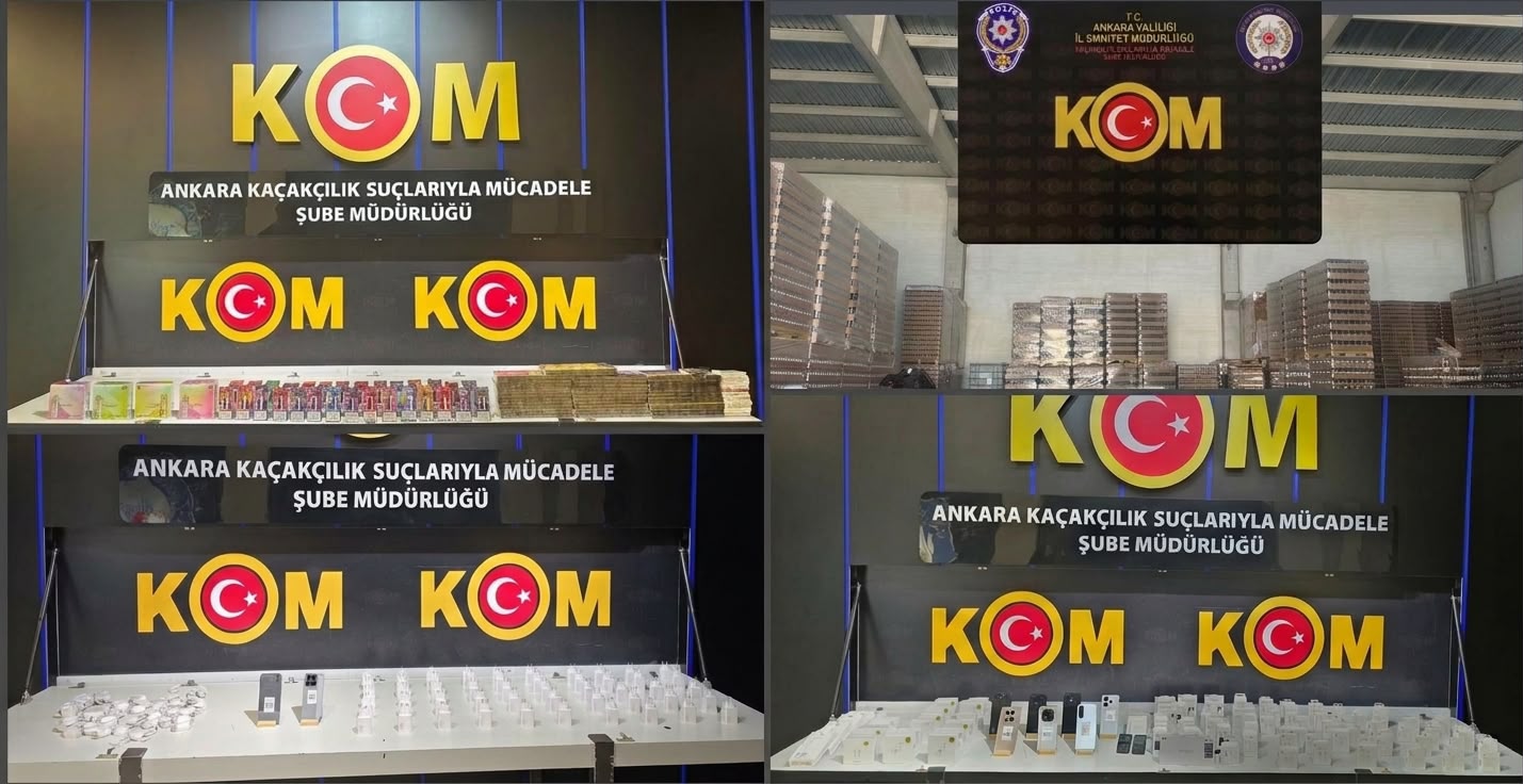 Ankara’da 21 Milyon Liralık Kaçakçılık Operasyonu