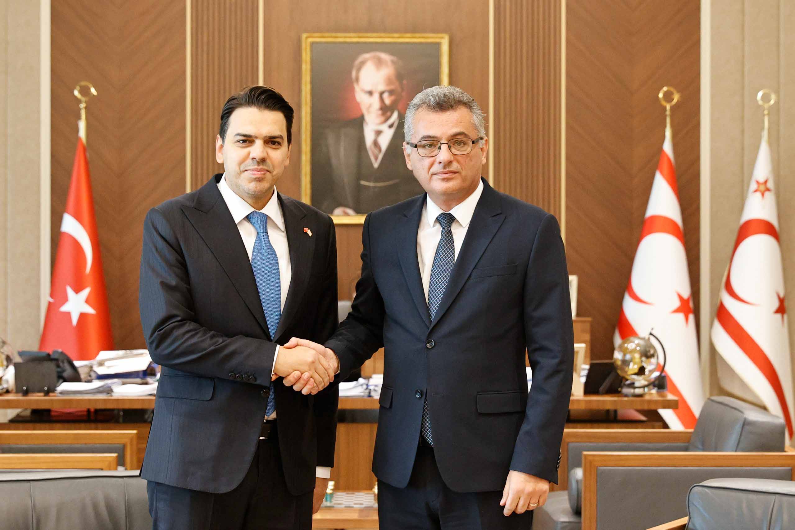 KKTC Cumhurbaşkanı Erhürman, TİKA Heyetini Kabul Etti