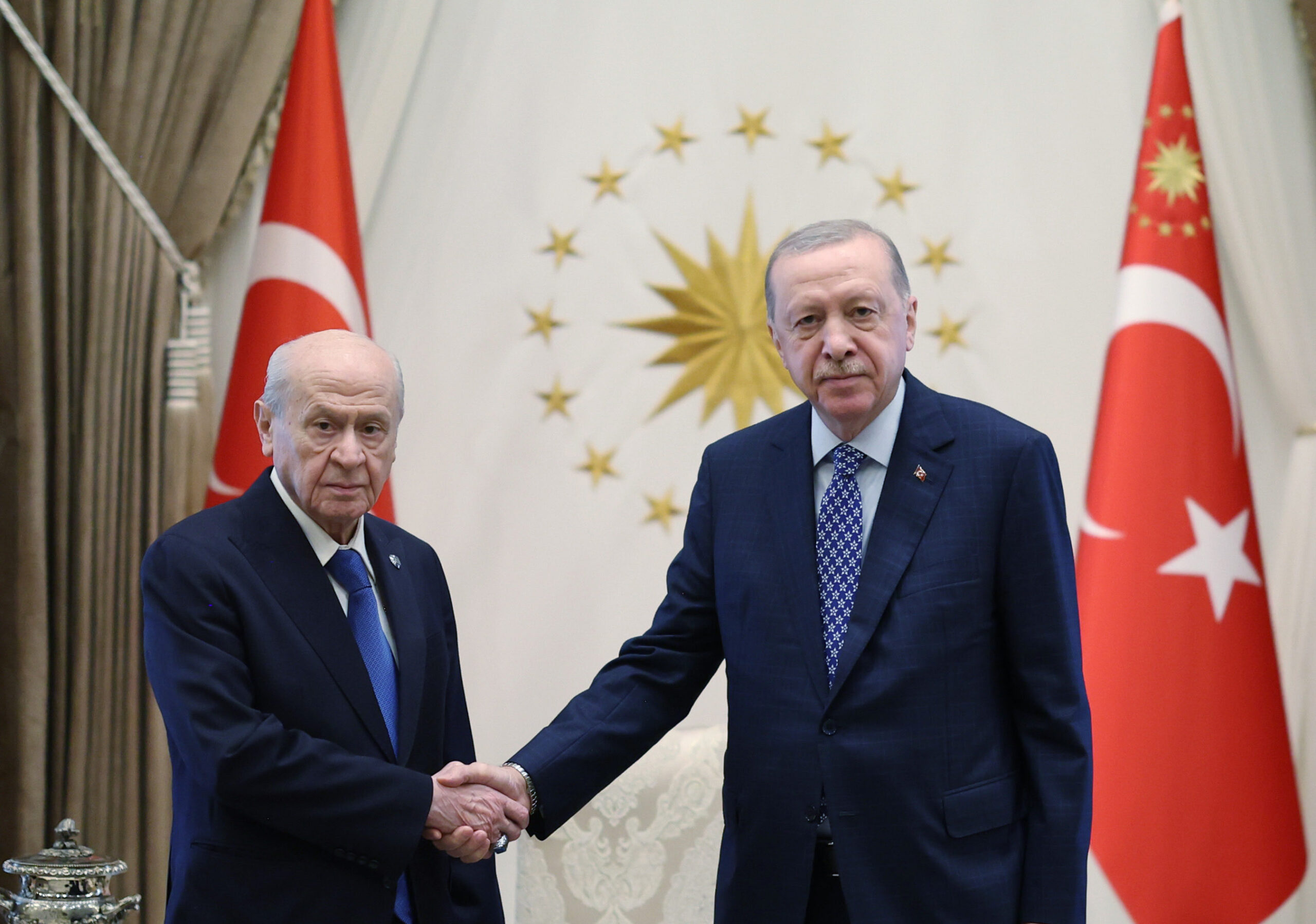 Cumhurbaşkanı Erdoğan İle MHP Lideri Bahçeli Bir Araya Geldi