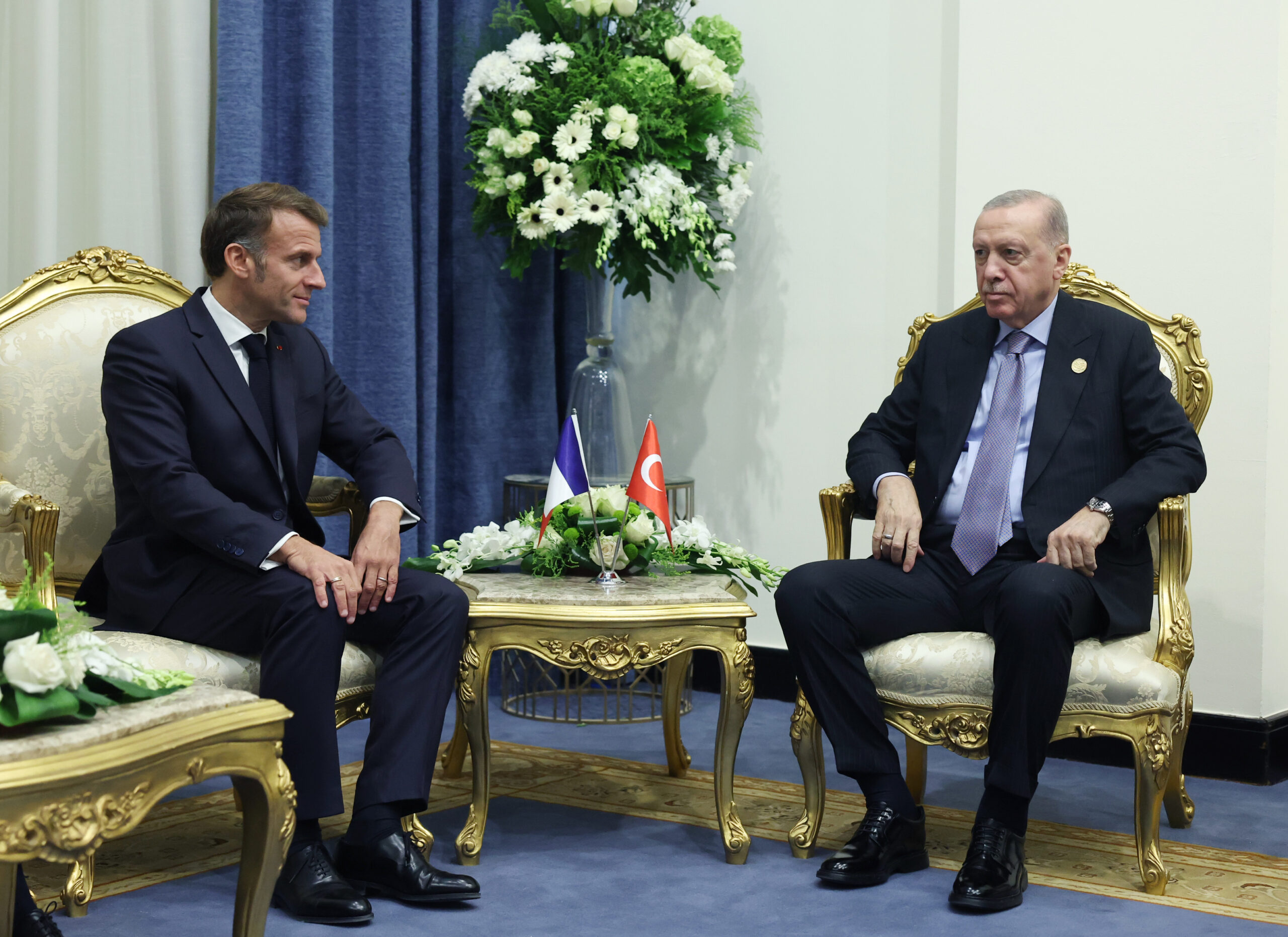Cumhurbaşkanı Erdoğan İle Fransa Cumhurbaşkanı Macron Telefon Görüşmesi Gerçekleştirdi